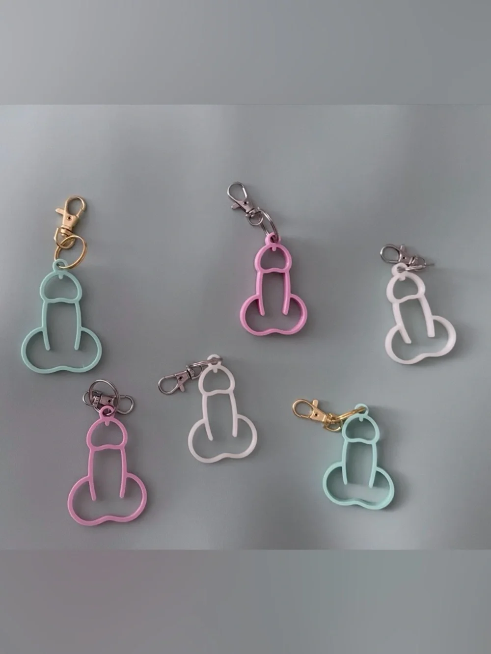 Penis Bag Charm Keychain- 3D Printed